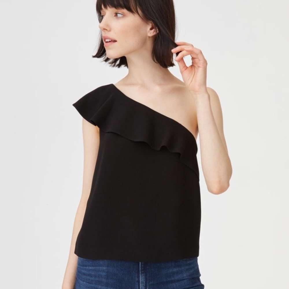 Silk, one shoulder top
